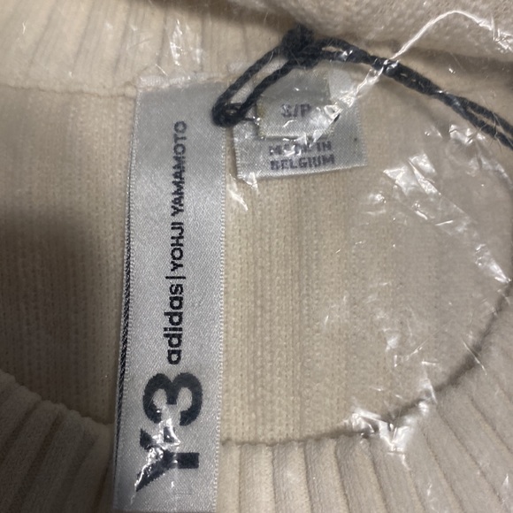 Y-3 YOHJI YAMAMOTO ADIDAS TECH KNIT CREWNECK SWEATER ECRU/WITH BEANIE! - Picture 13 of 13